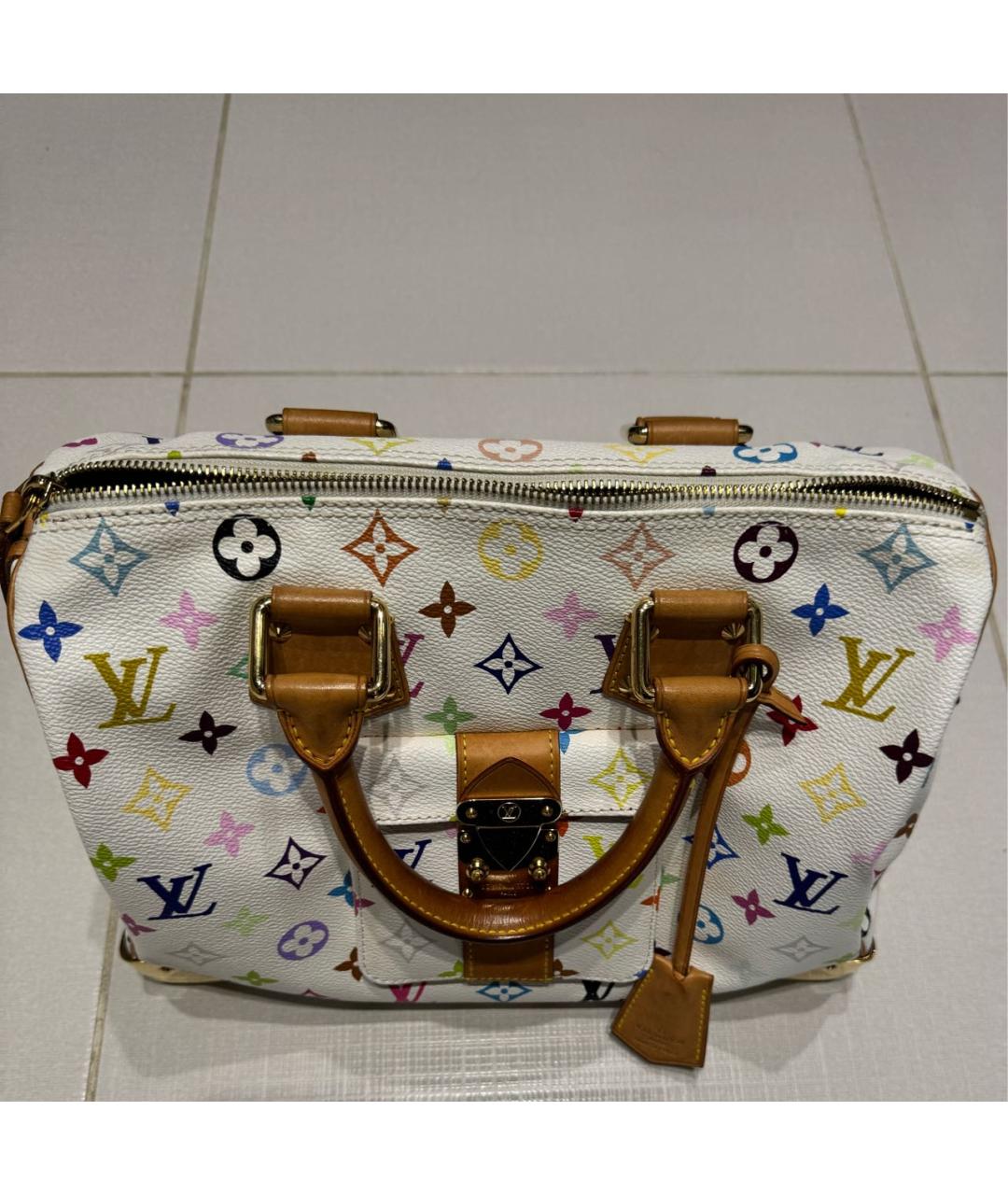 LOUIS VUITTON Белая сумка с короткими ручками, фото 2