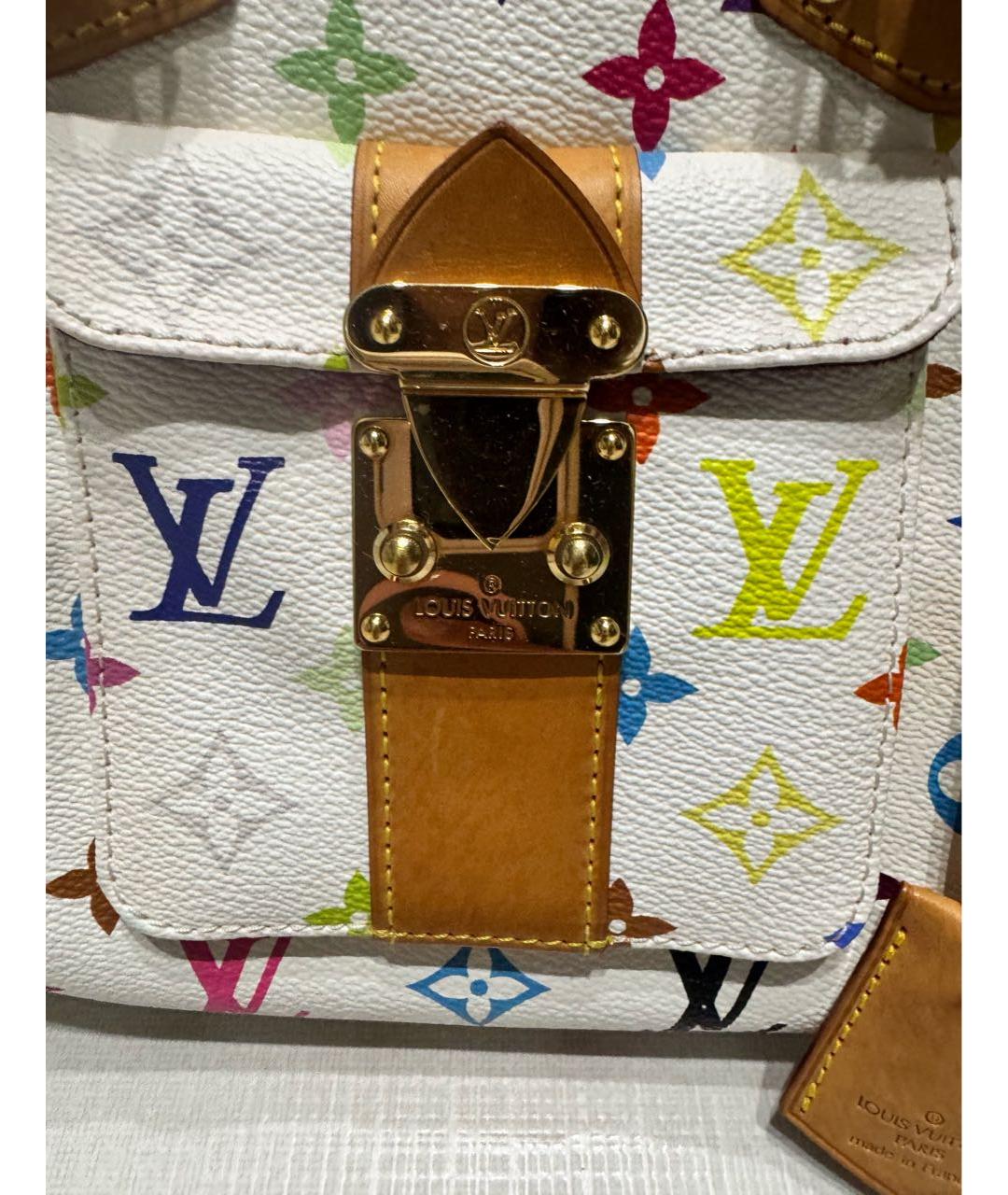 LOUIS VUITTON Белая сумка с короткими ручками, фото 6