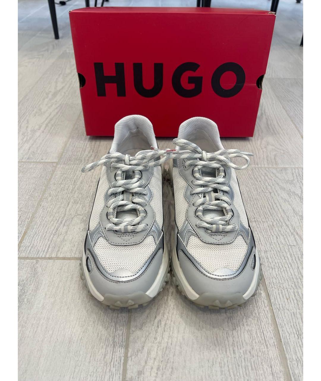 HUGO BOSS Белые кроссовки, фото 2