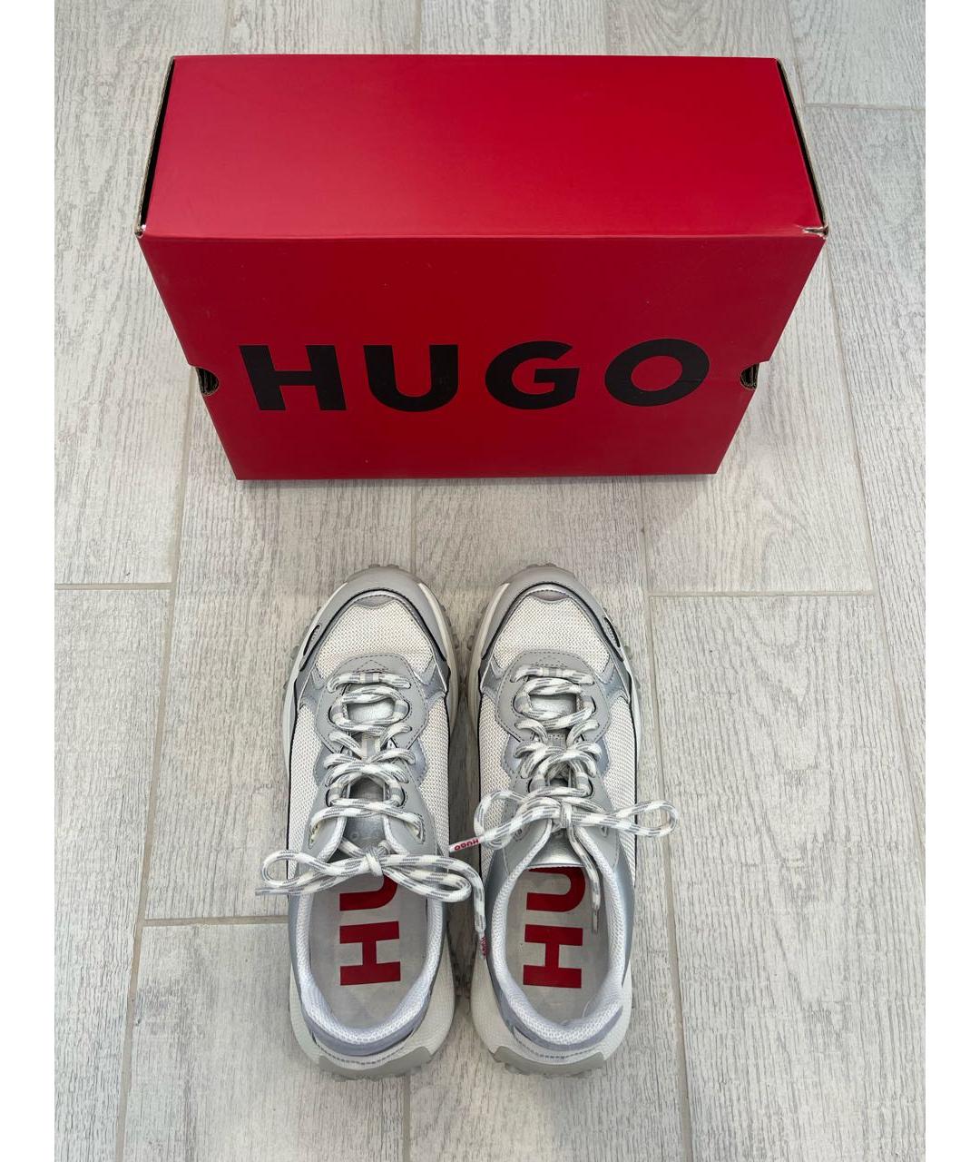 HUGO BOSS Белые кроссовки, фото 3