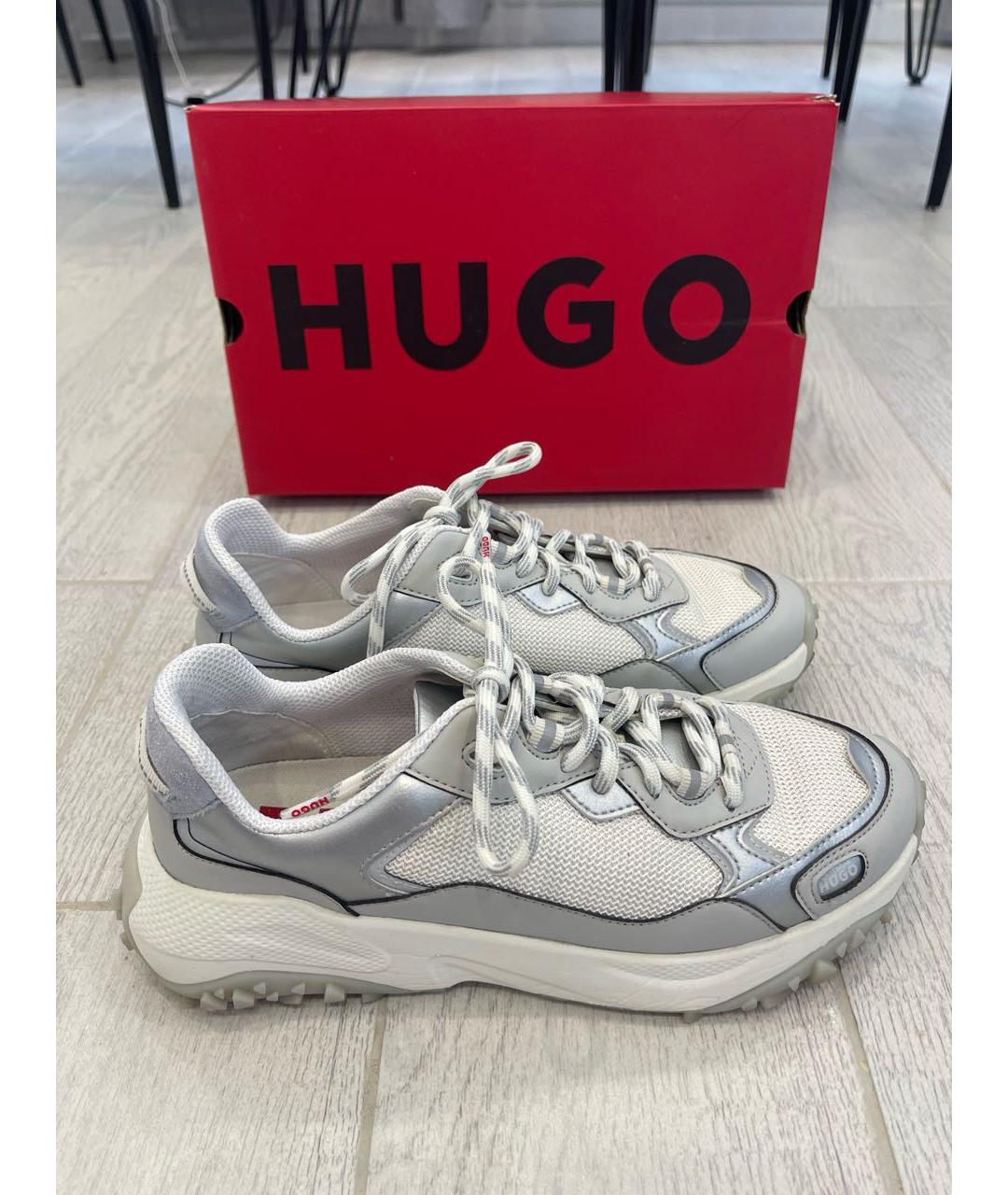 HUGO BOSS Белые кроссовки, фото 7