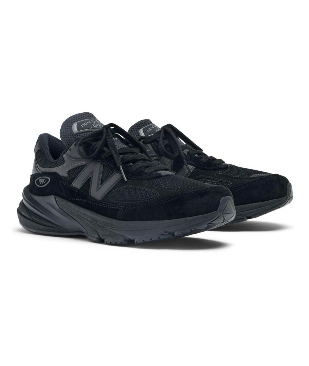 NEW BALANCE Черные замшевые низкие кроссовки / кеды, фото 6