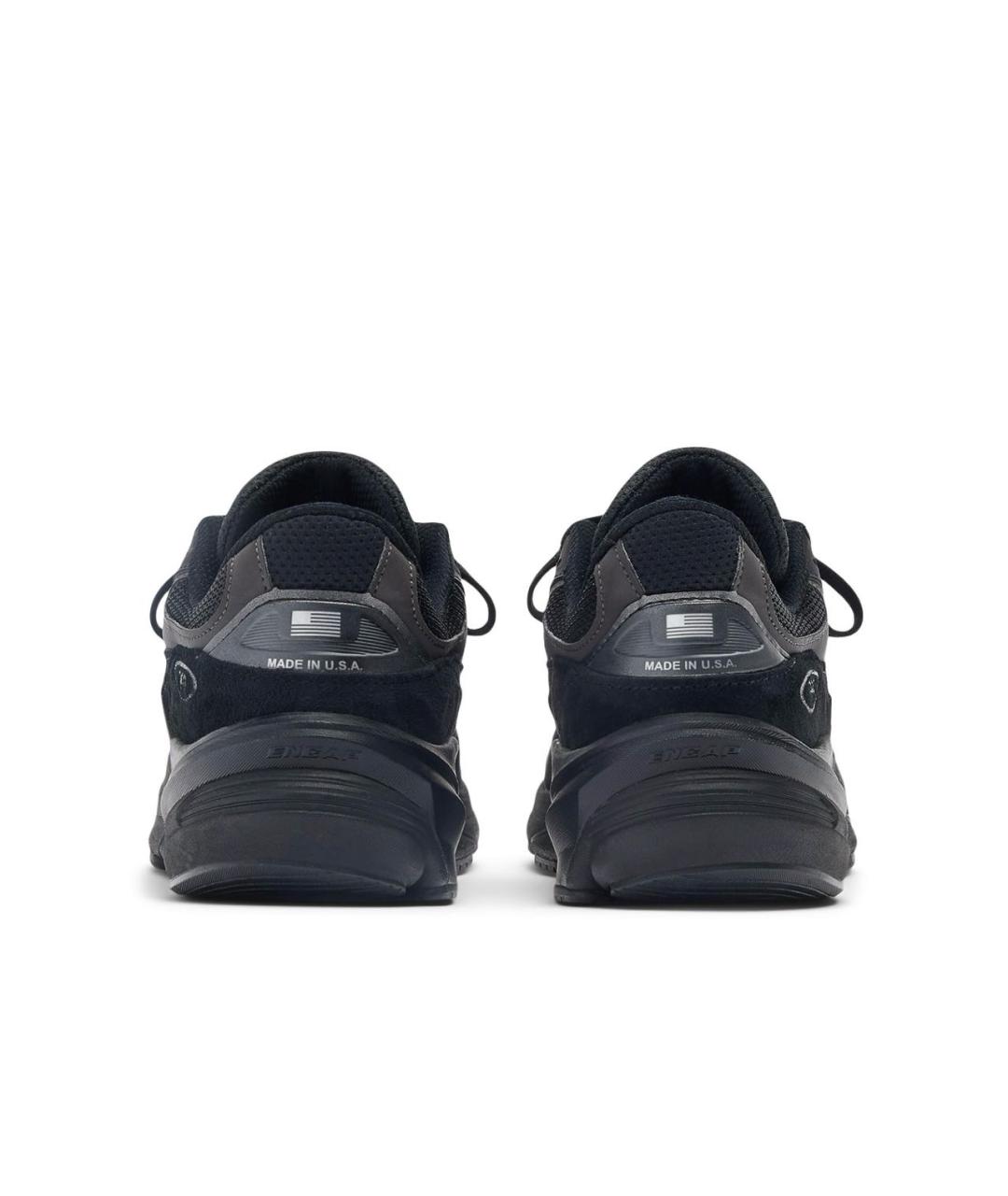 NEW BALANCE Черные замшевые низкие кроссовки / кеды, фото 4
