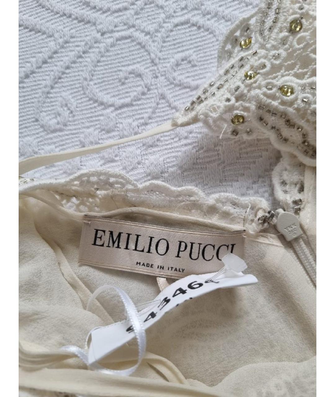 EMILIO PUCCI Белая полиамидовая майка, фото 4