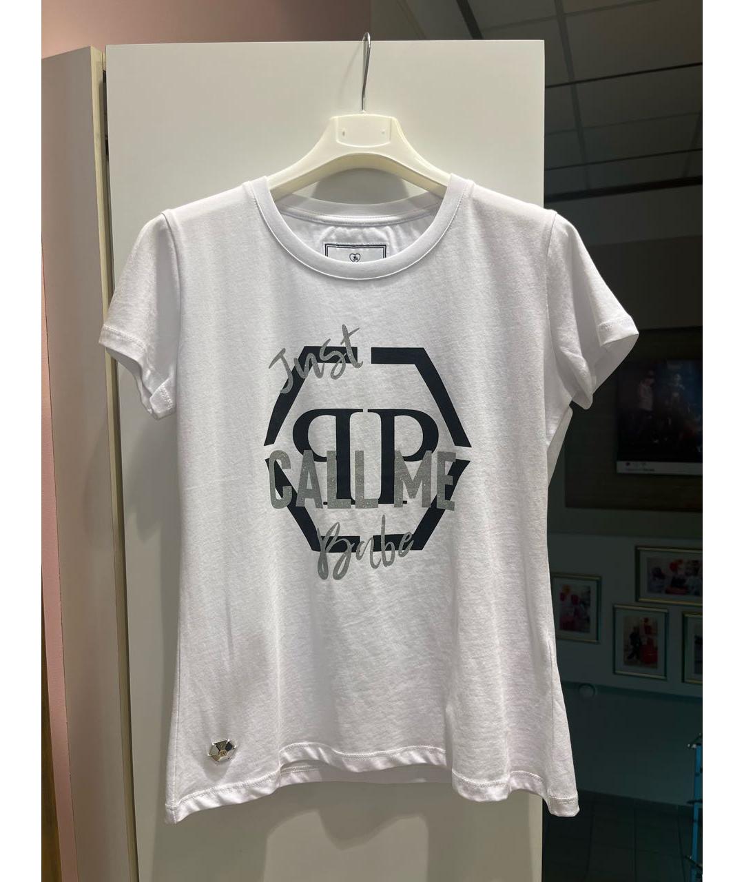 PHILIPP PLEIN Белый хлопковый детская футболка / топ, фото 6
