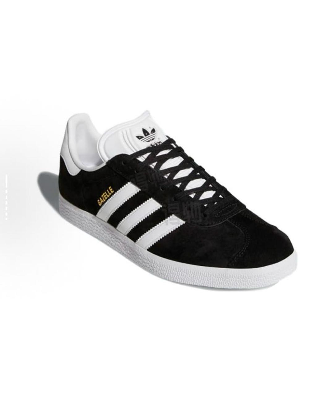 ADIDAS Черные замшевые низкие кроссовки / кеды, фото 3