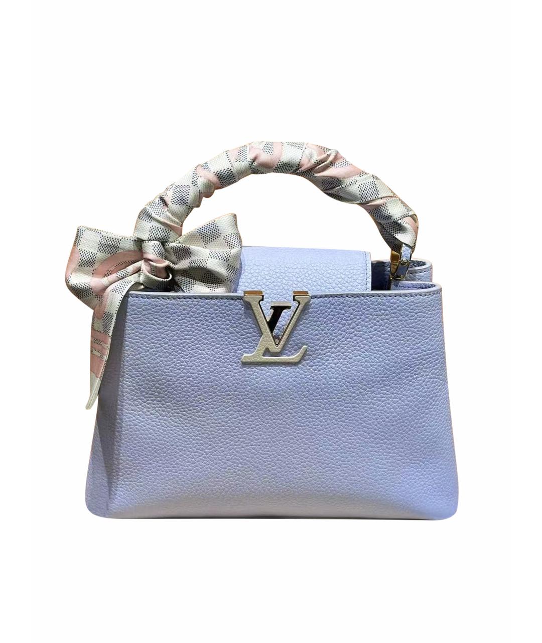 LOUIS VUITTON Фиолетовая кожаная сумка тоут, фото 1