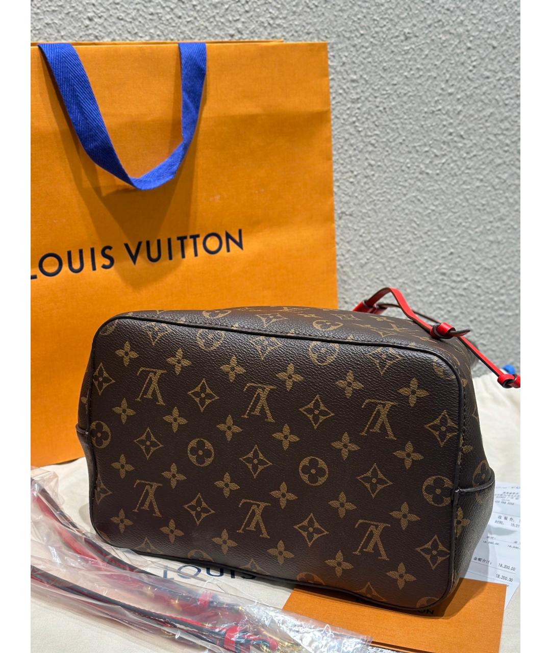 LOUIS VUITTON Коричневая сумка тоут, фото 6