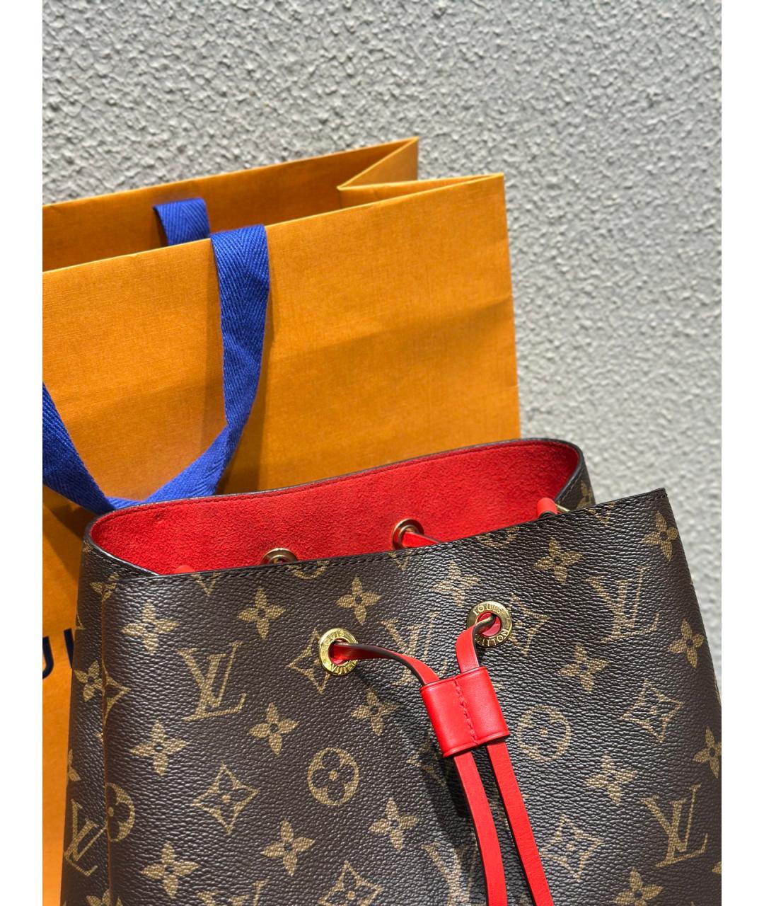 LOUIS VUITTON Коричневая сумка тоут, фото 9
