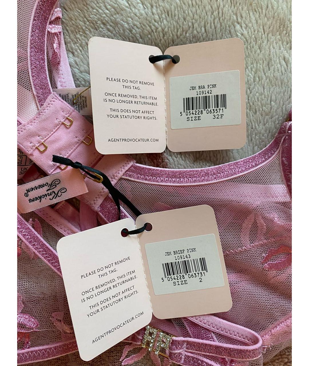 AGENT PROVOCATEUR Розовый комплекты, фото 4