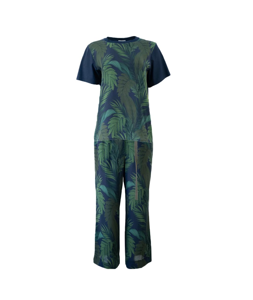 MONCLER Мульти шелковый костюм с брюками, фото 1