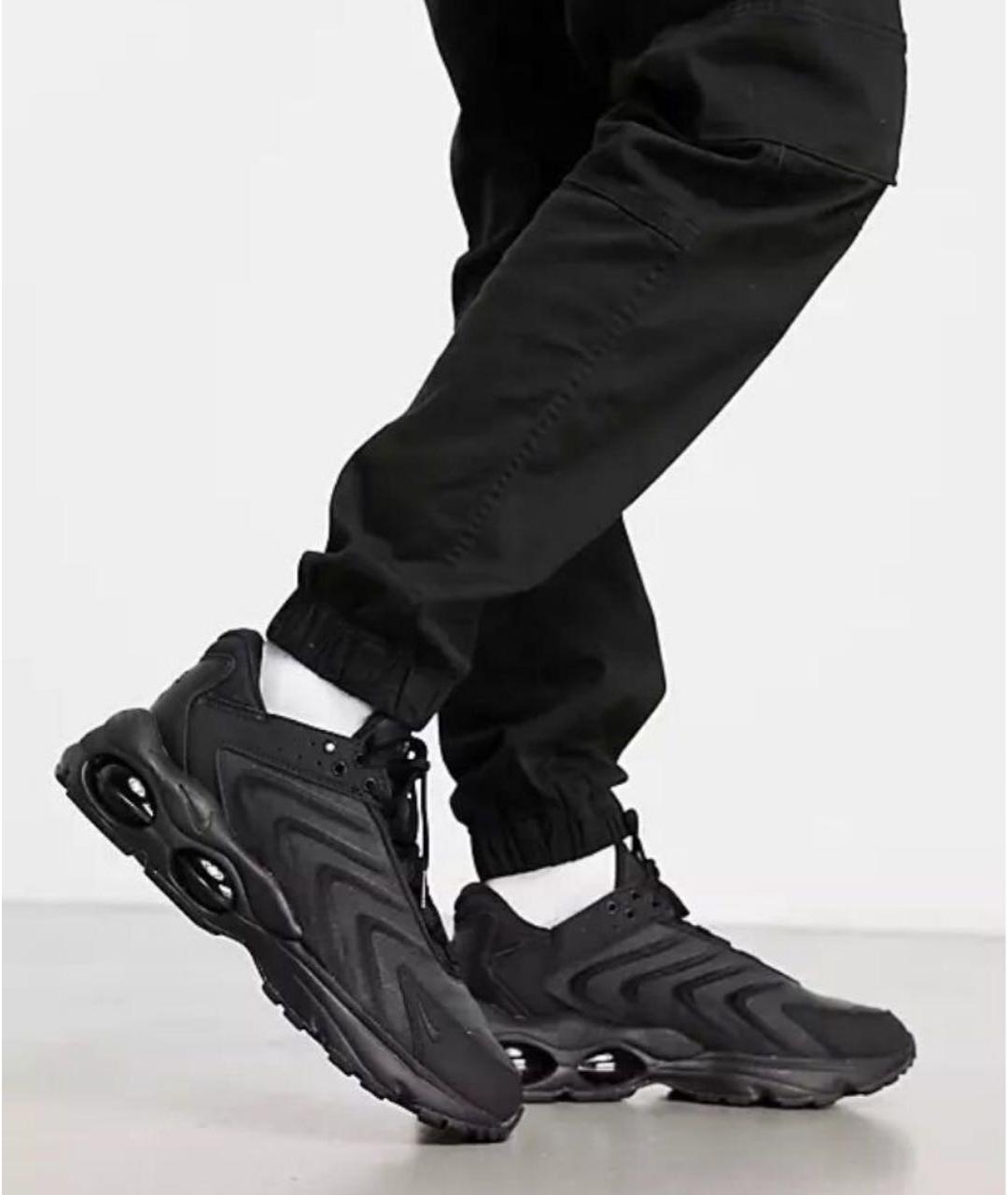 NIKE Черные текстильные низкие кроссовки / кеды, фото 8