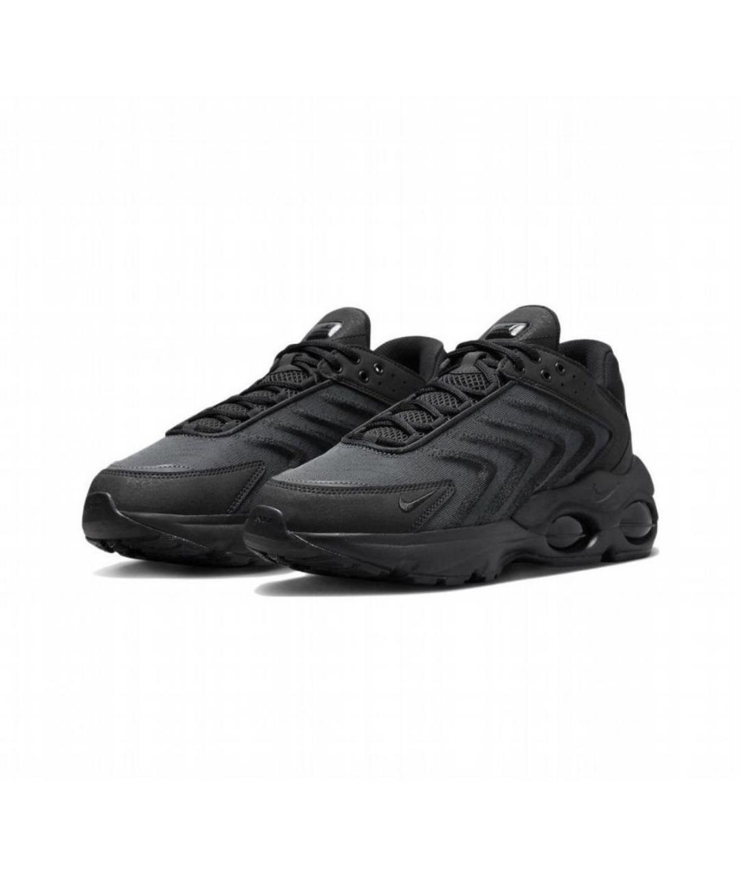 NIKE Черные текстильные низкие кроссовки / кеды, фото 2