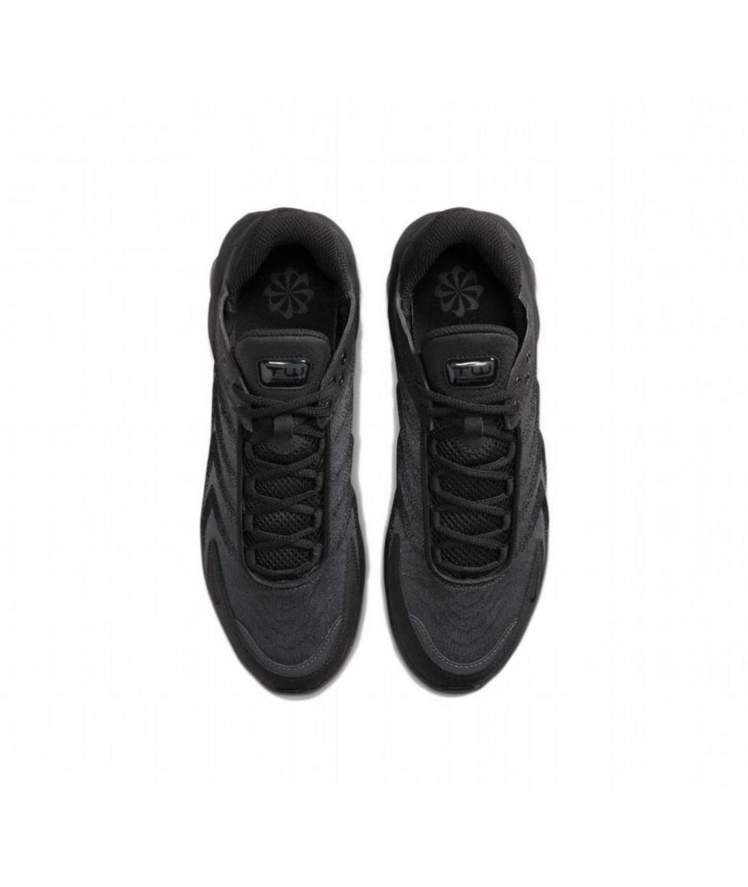 NIKE Черные текстильные низкие кроссовки / кеды, фото 3