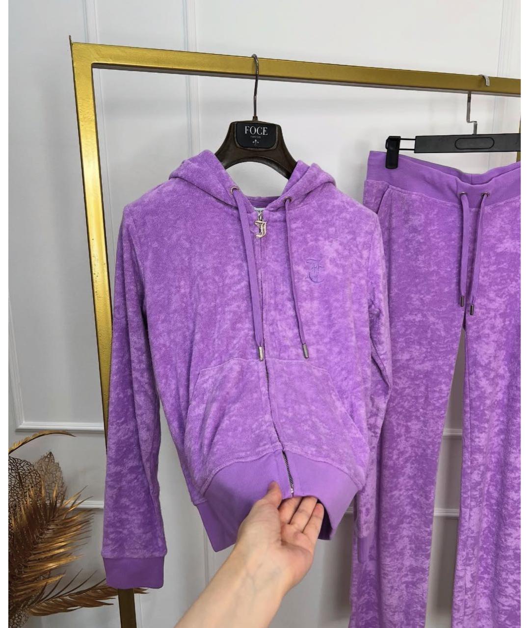 JUICY COUTURE Фиолетовый полиэстеровый костюм с брюками, фото 7