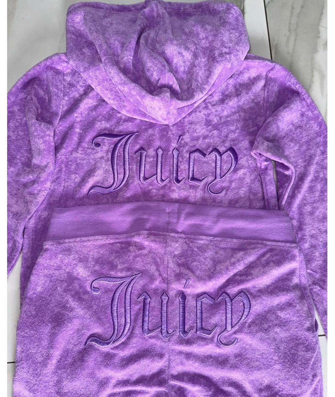 JUICY COUTURE Фиолетовый полиэстеровый костюм с брюками, фото 4