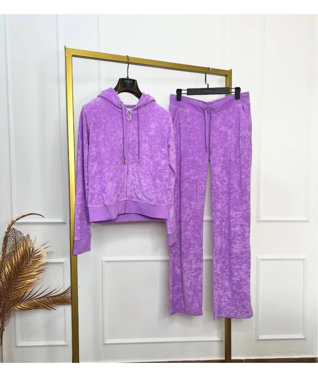 JUICY COUTURE Фиолетовый полиэстеровый костюм с брюками, фото 2
