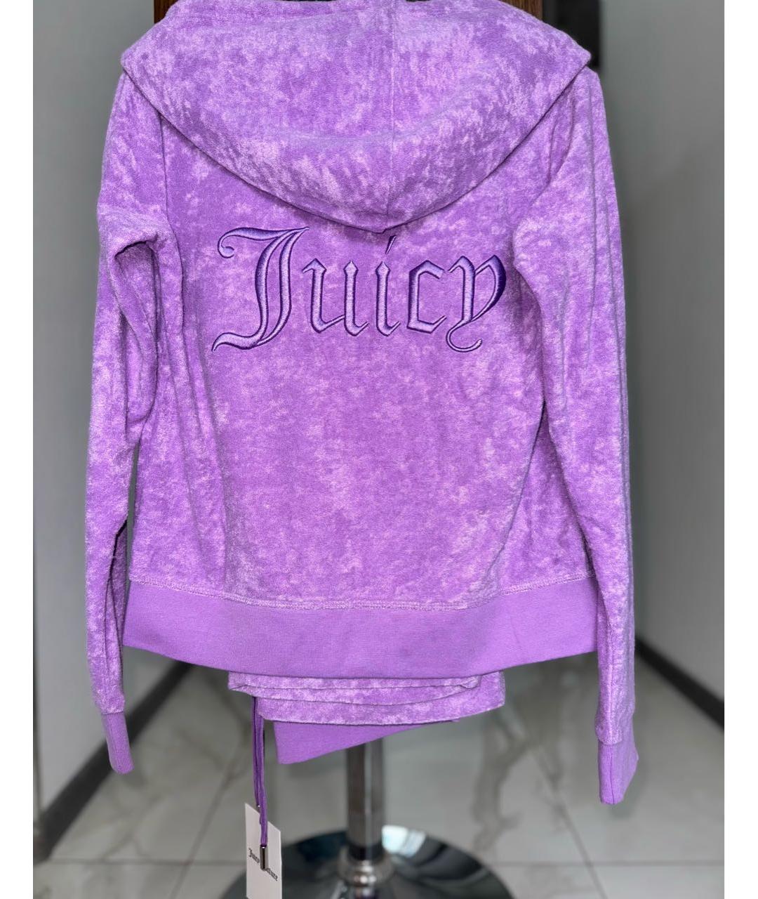 JUICY COUTURE Фиолетовый полиэстеровый костюм с брюками, фото 6