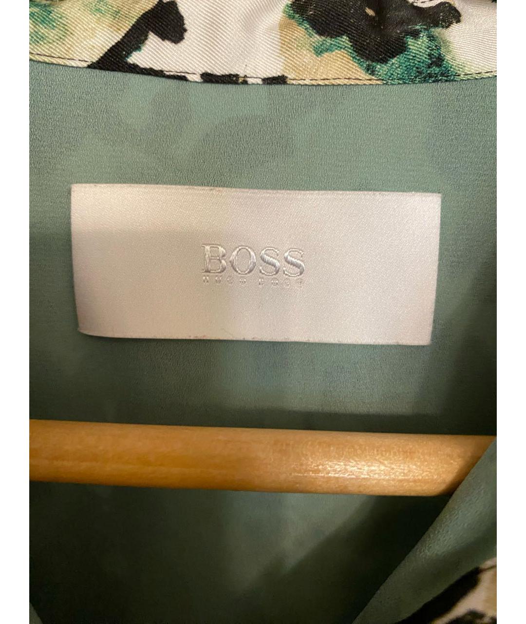 HUGO BOSS Зеленые полиэстеровое повседневное платье, фото 3