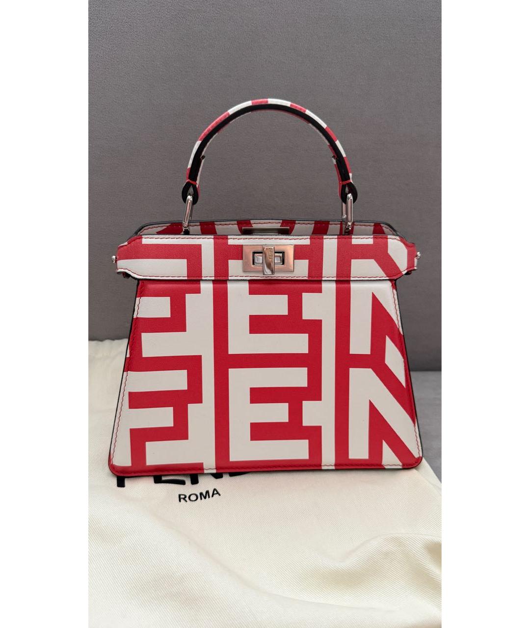 FENDI Мульти кожаная сумка с короткими ручками, фото 8