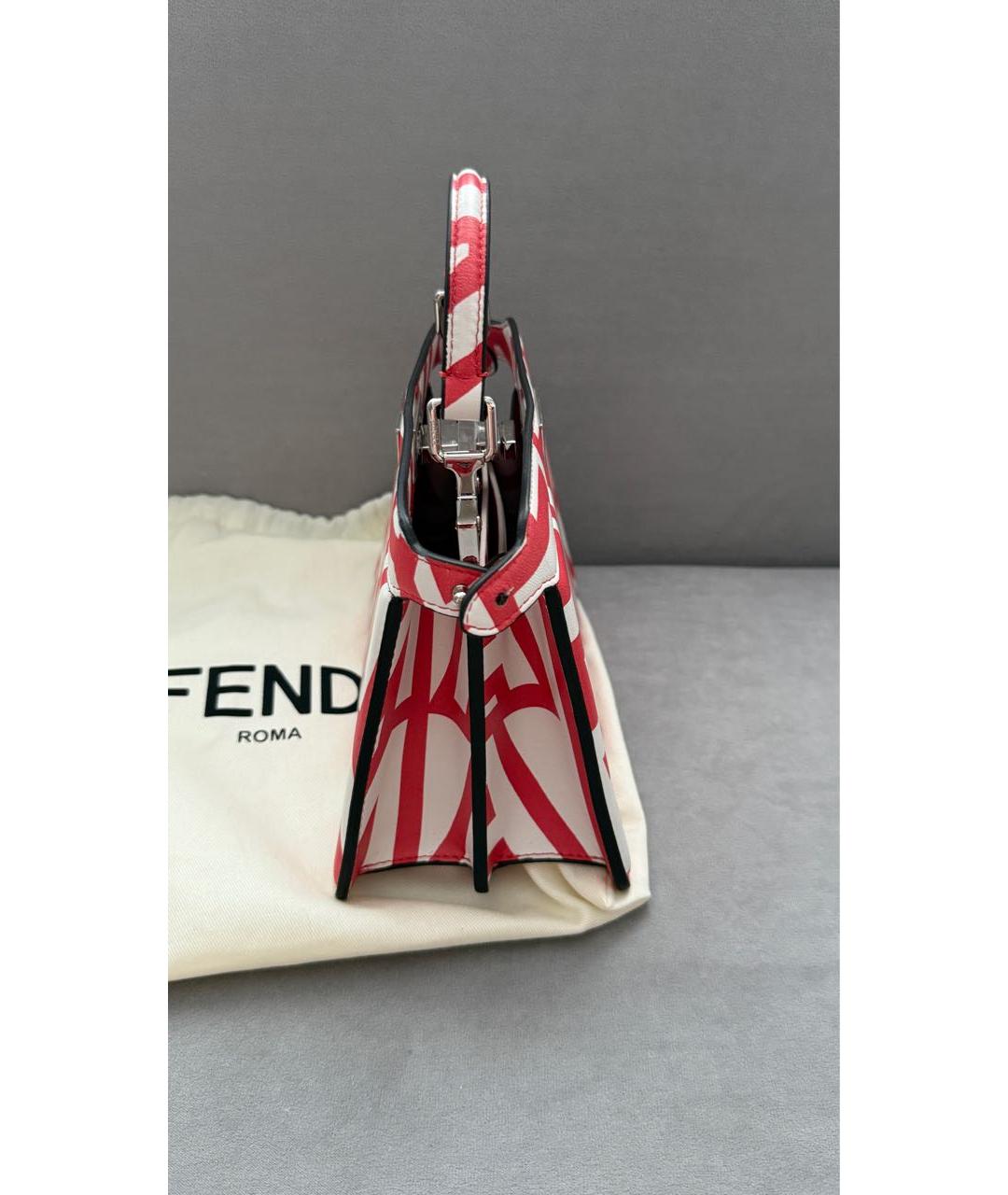 FENDI Мульти кожаная сумка с короткими ручками, фото 5