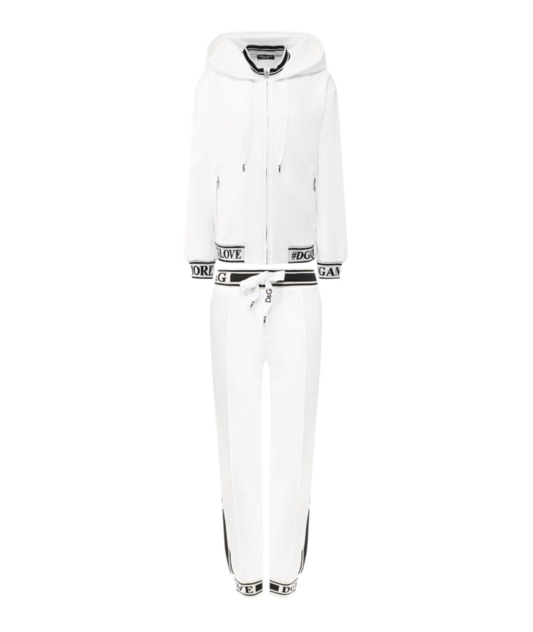 DOLCE&GABBANA Белый хлопковый спортивные костюмы, фото 1