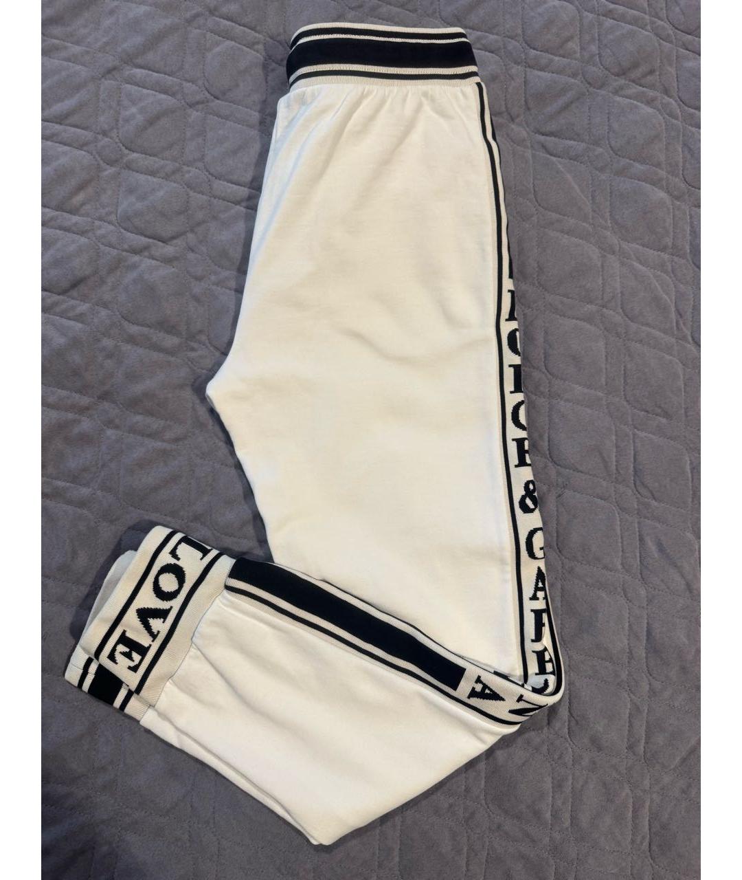 DOLCE&GABBANA Белый хлопковый спортивные костюмы, фото 3
