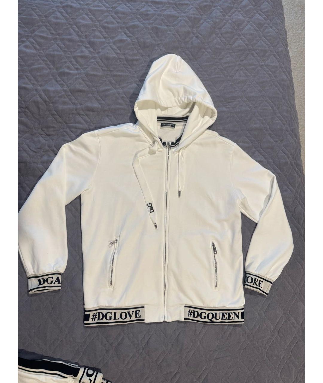 DOLCE&GABBANA Белый хлопковый спортивные костюмы, фото 2