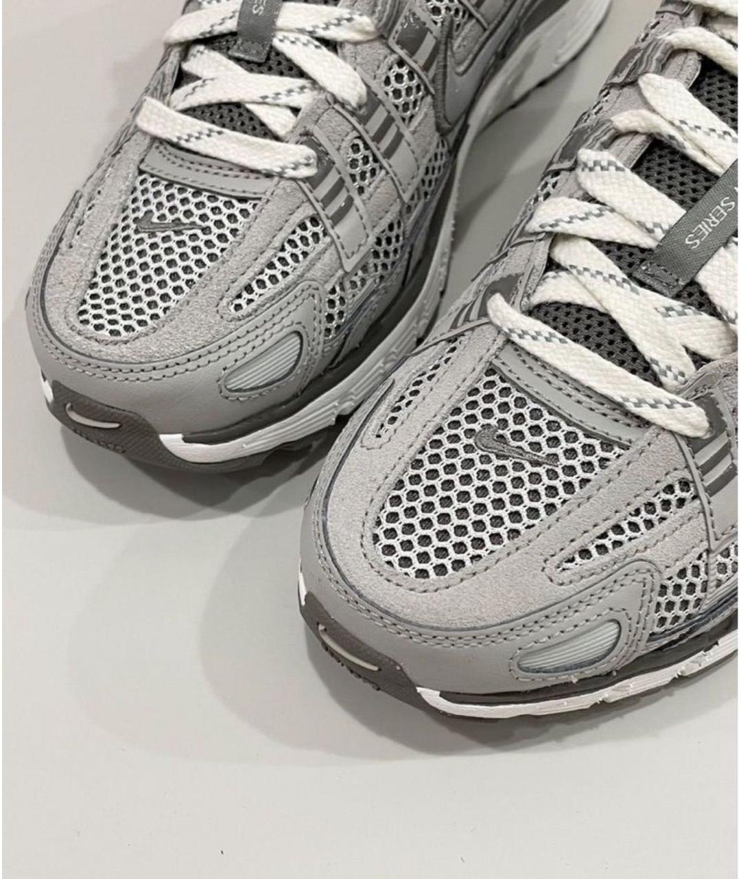 NIKE Серые текстильные низкие кроссовки / кеды, фото 7