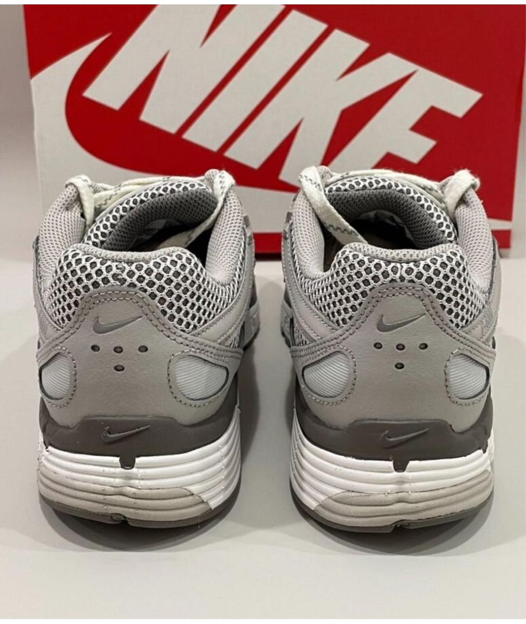 NIKE Серые текстильные низкие кроссовки / кеды, фото 8