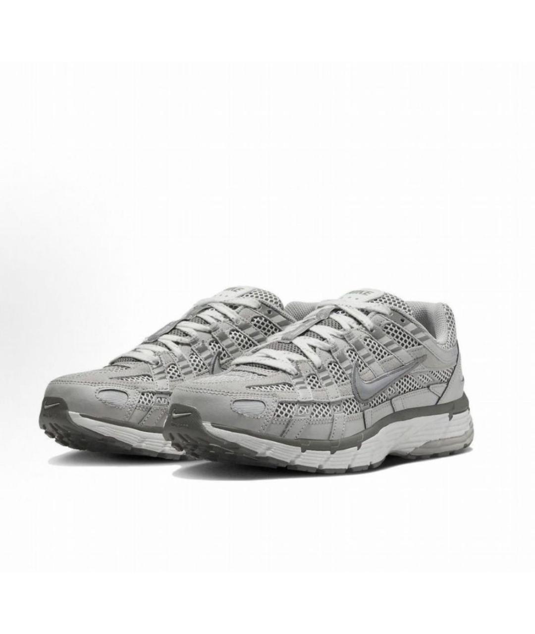 NIKE Серые текстильные низкие кроссовки / кеды, фото 2