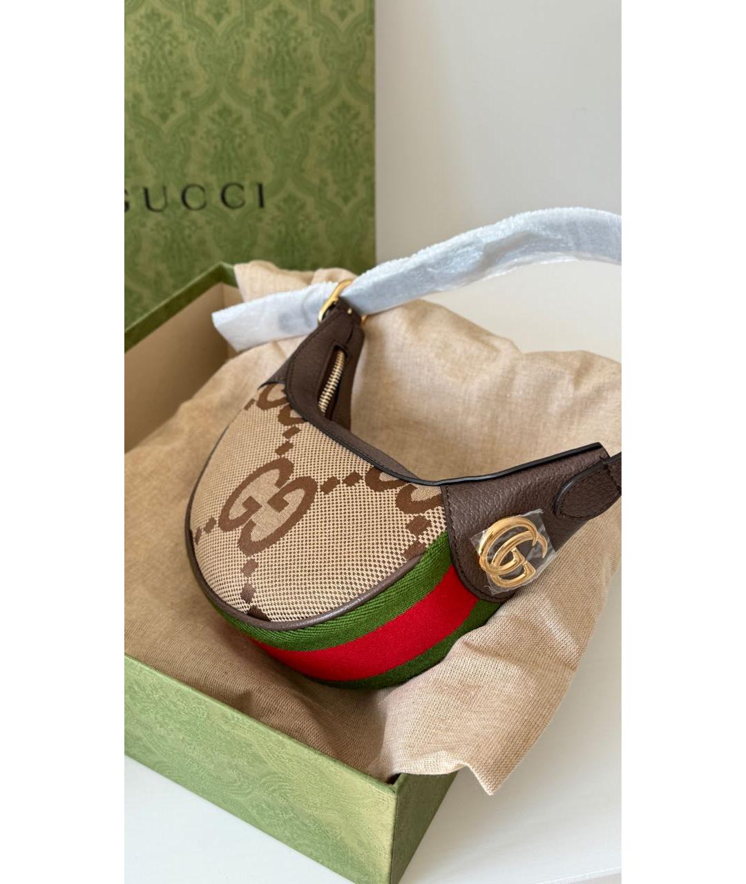 GUCCI Коричневая сумка с короткими ручками, фото 8