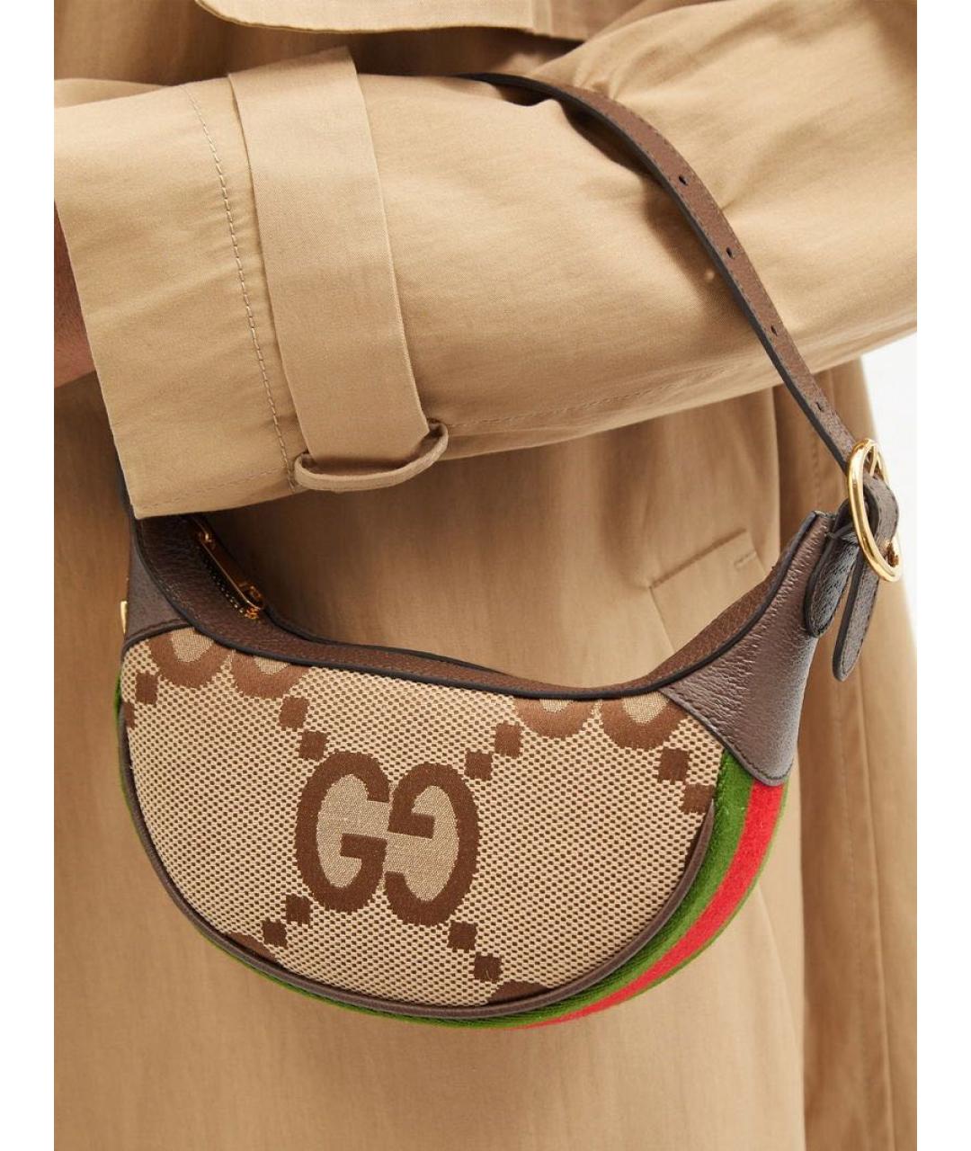 GUCCI Коричневая сумка с короткими ручками, фото 5