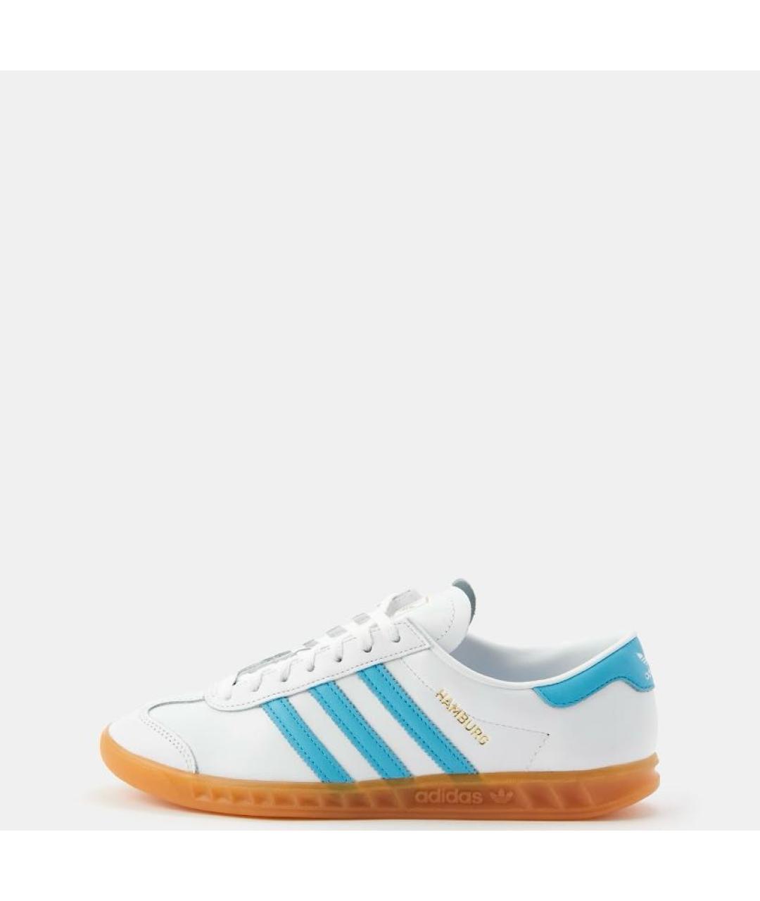 ADIDAS Белые кожаные низкие кроссовки / кеды, фото 2