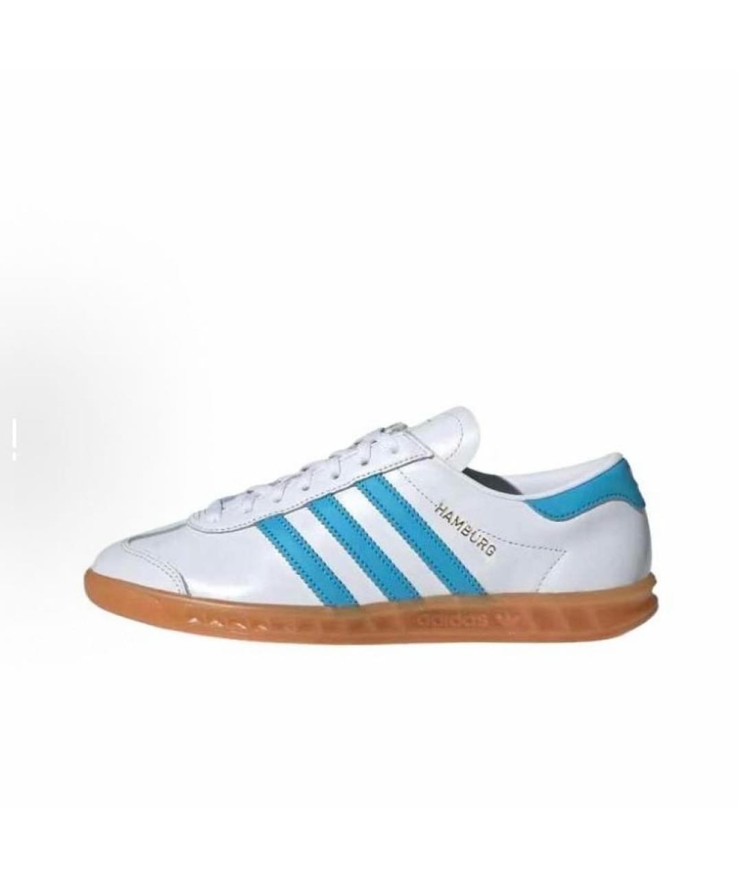 ADIDAS Белые кожаные низкие кроссовки / кеды, фото 3