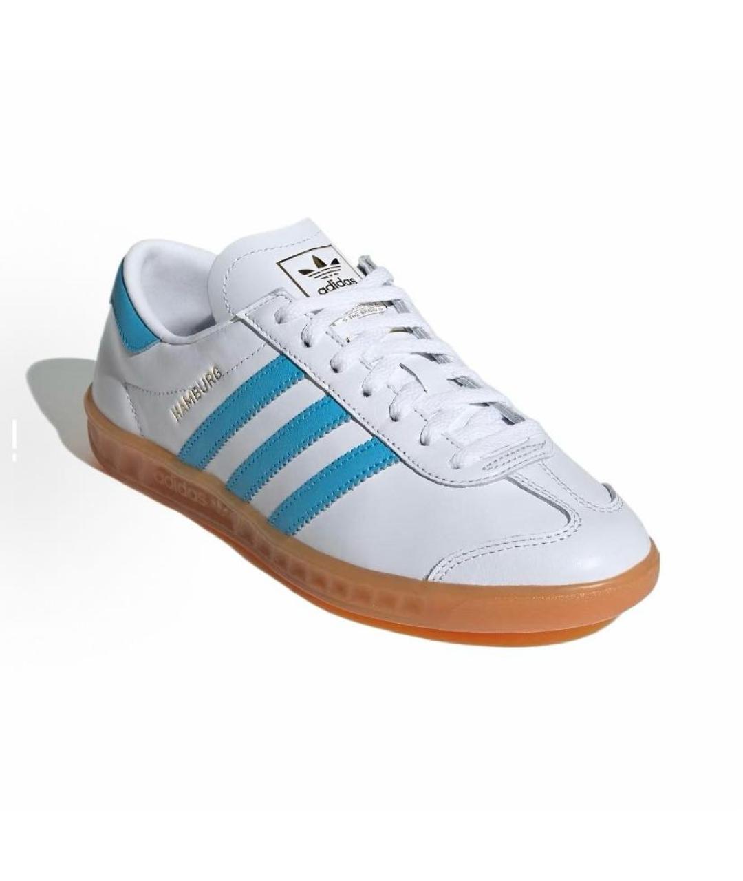 ADIDAS Белые кожаные низкие кроссовки / кеды, фото 4