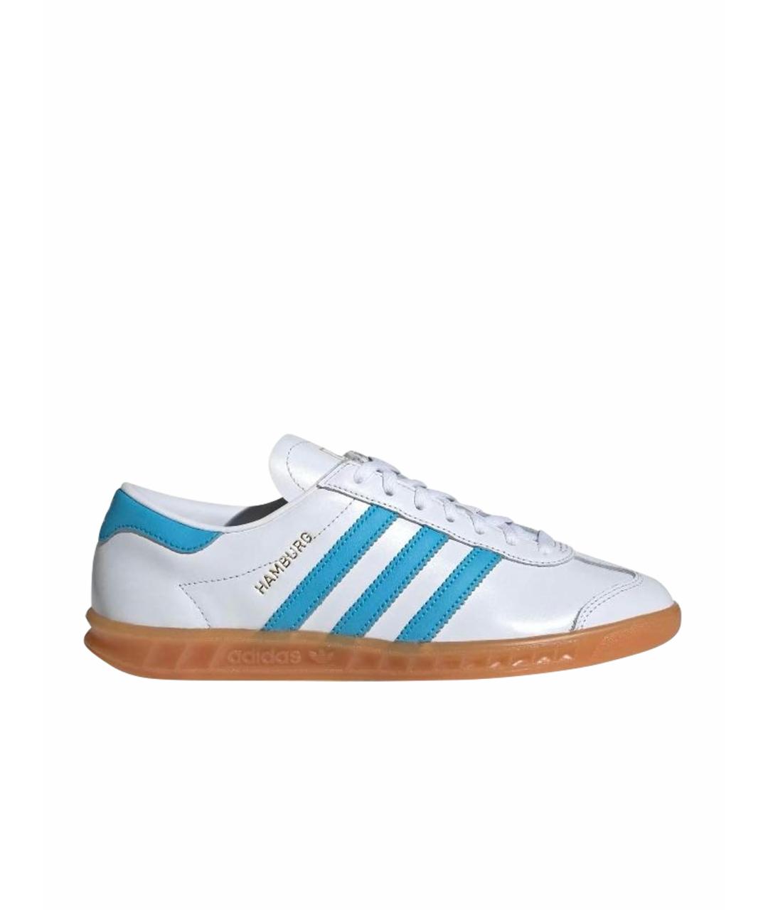 ADIDAS Белые кожаные низкие кроссовки / кеды, фото 1