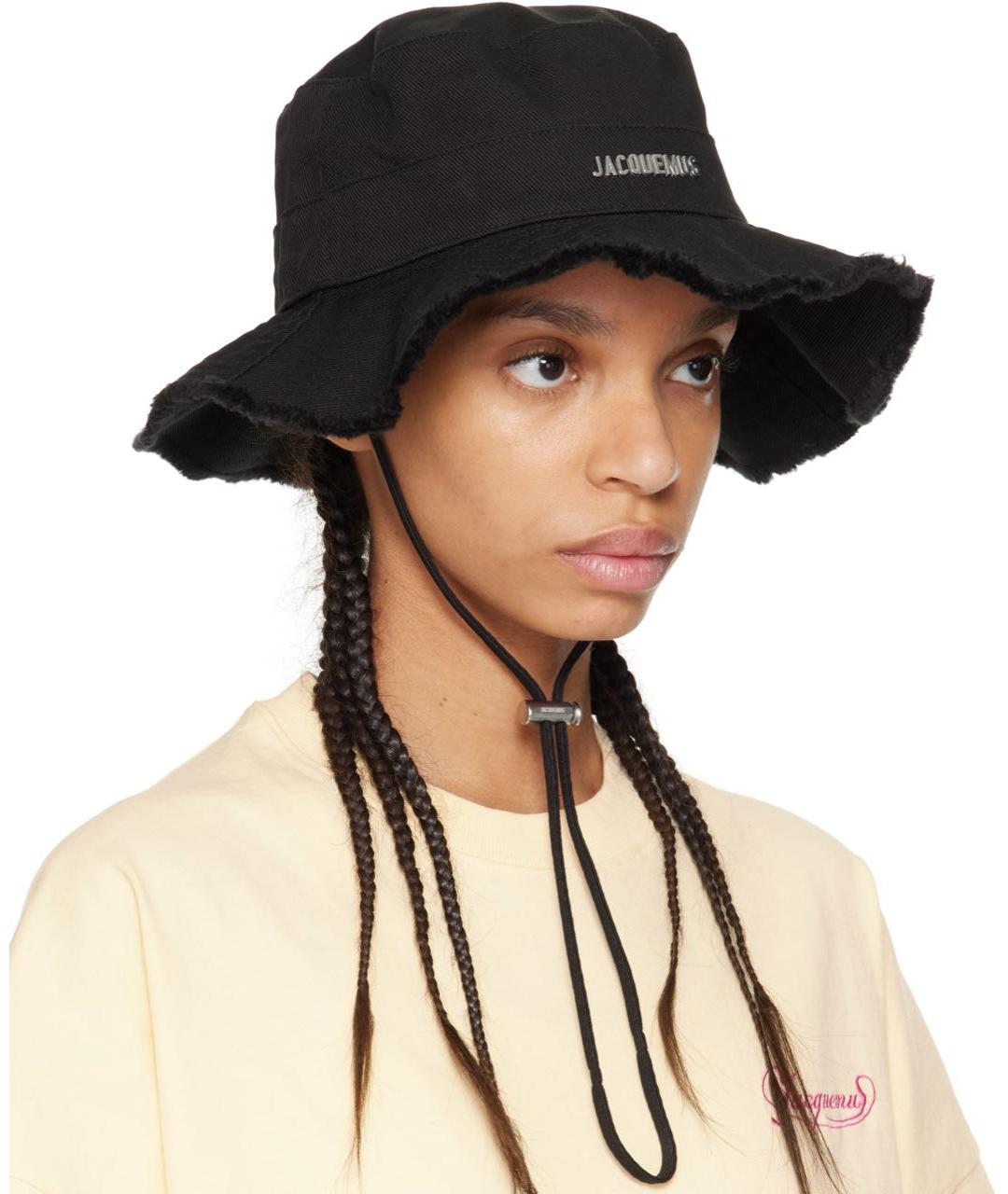 JACQUEMUS Черная хлопковая панама, фото 3