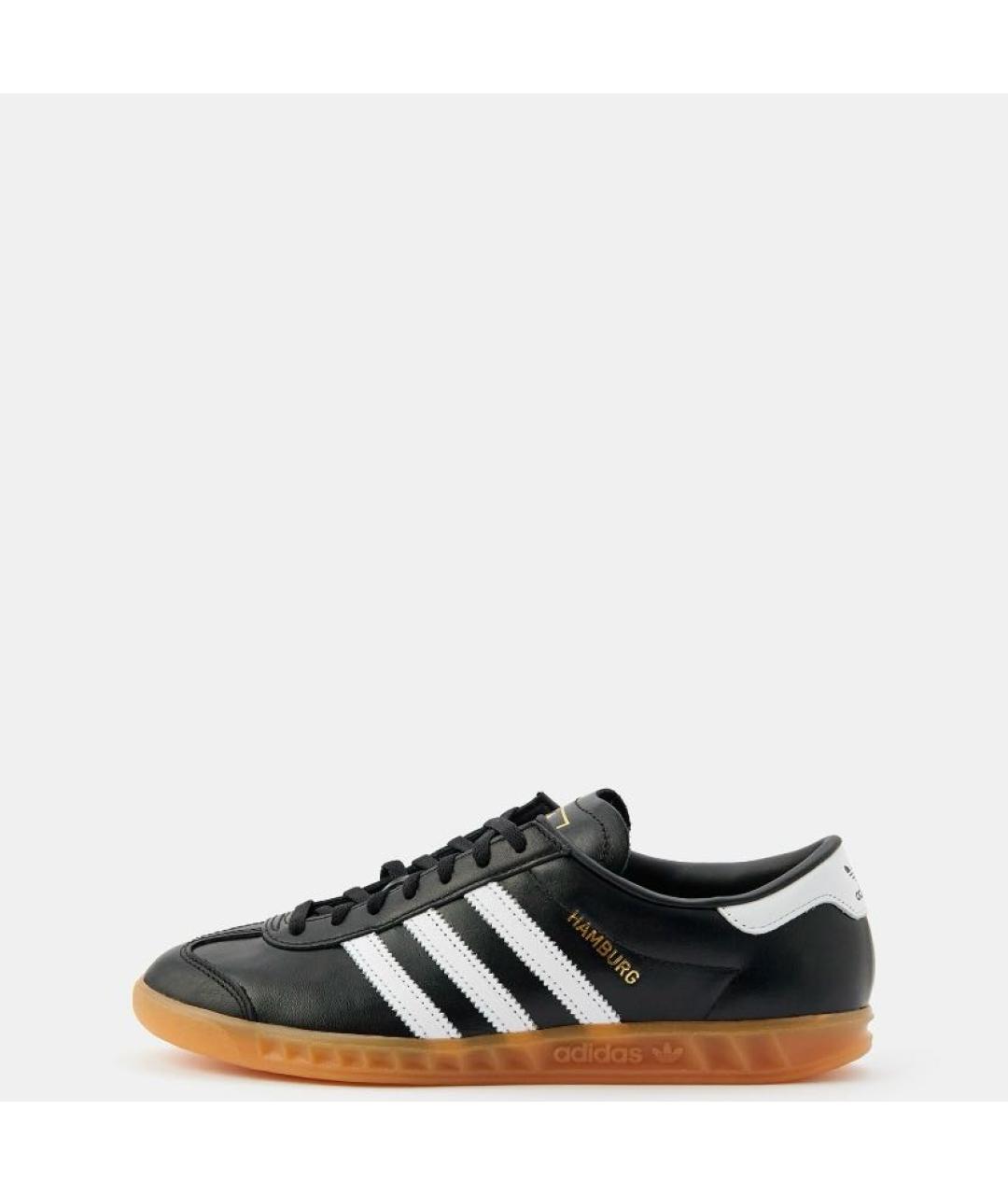 ADIDAS Черные кожаные низкие кроссовки / кеды, фото 2