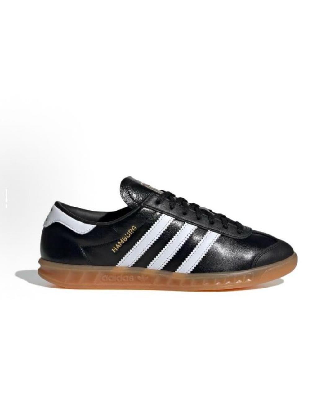 ADIDAS Черные кожаные низкие кроссовки / кеды, фото 8