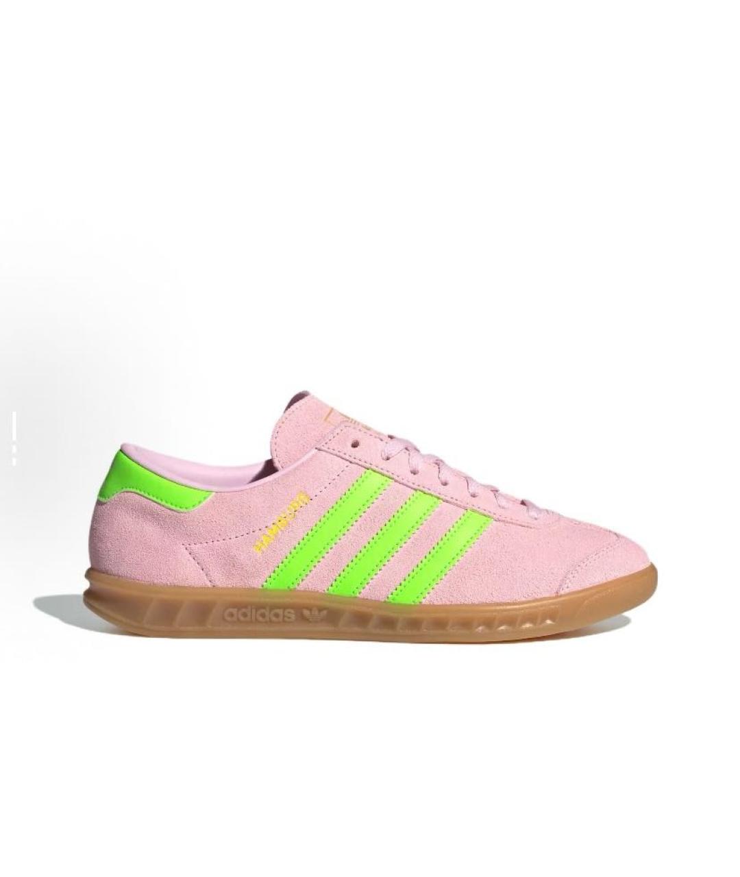 ADIDAS Коралловые замшевые низкие кроссовки / кеды, фото 7
