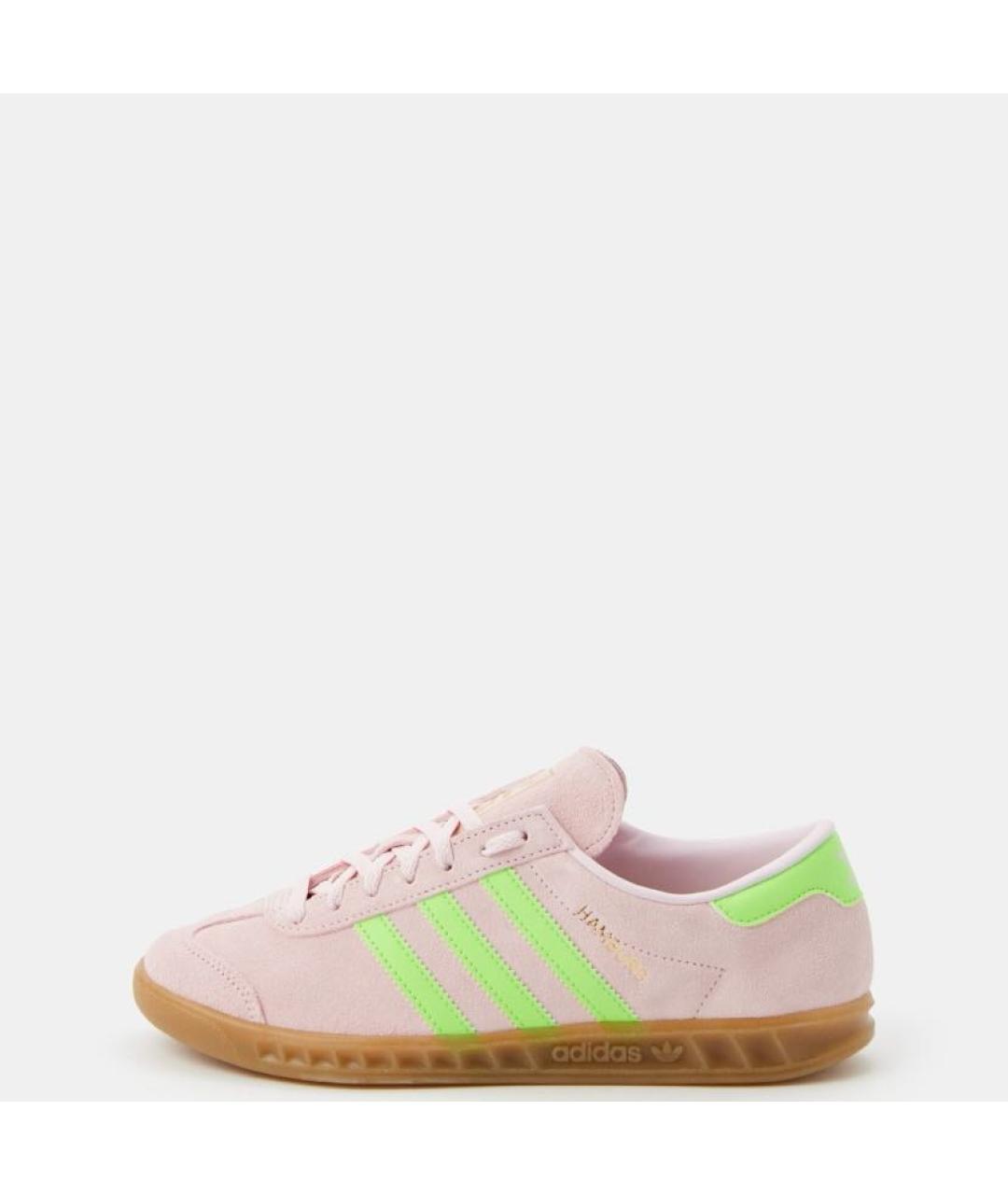 ADIDAS Коралловые замшевые низкие кроссовки / кеды, фото 2