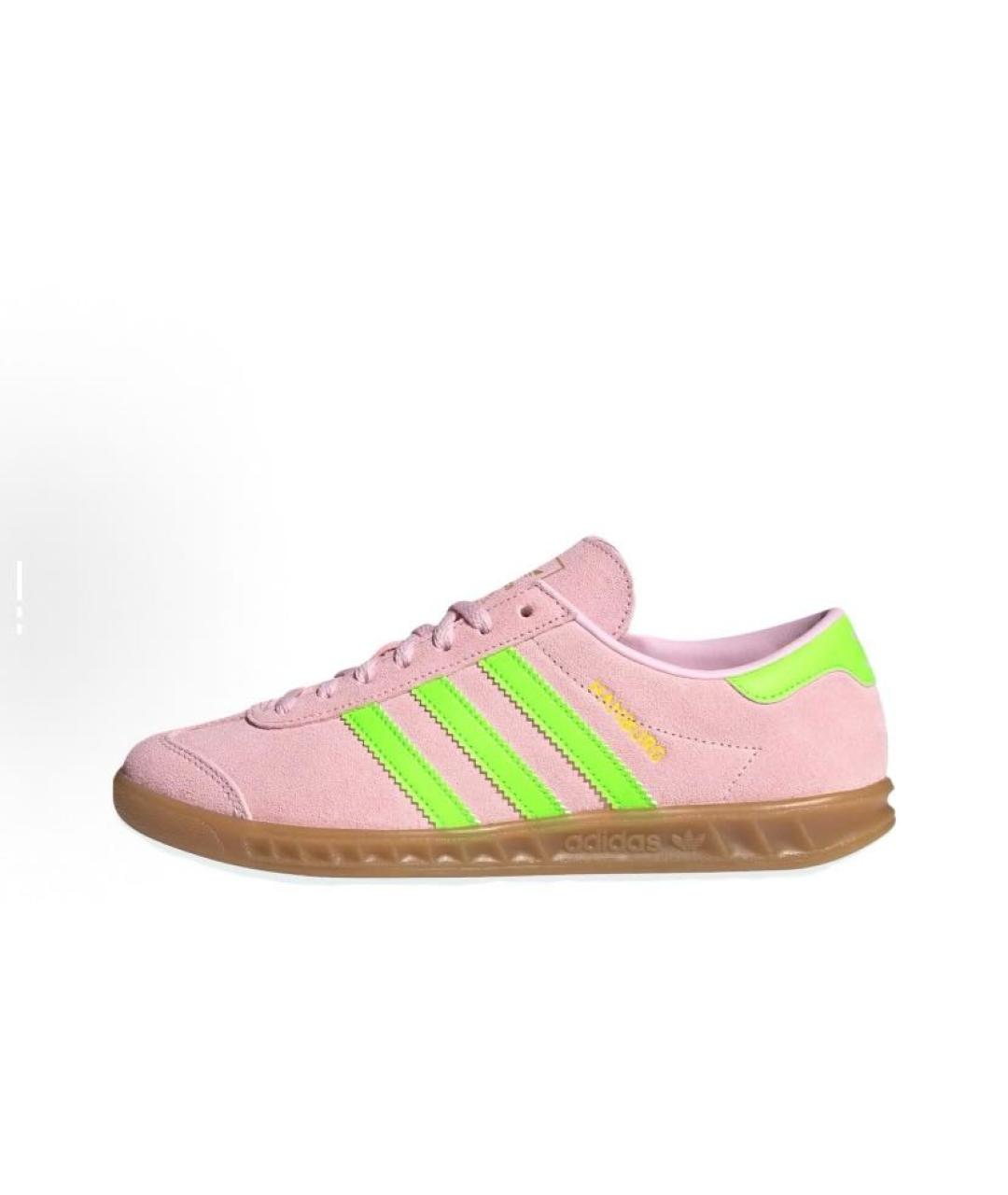 ADIDAS Коралловые замшевые низкие кроссовки / кеды, фото 3