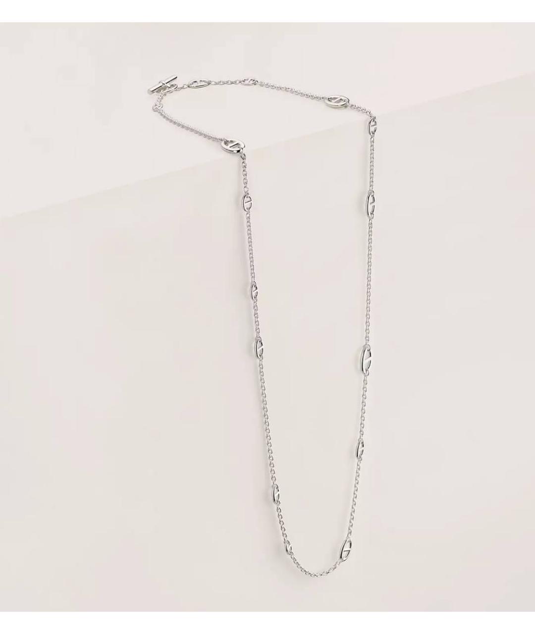 HERMES Серебряное серебряное колье, фото 2