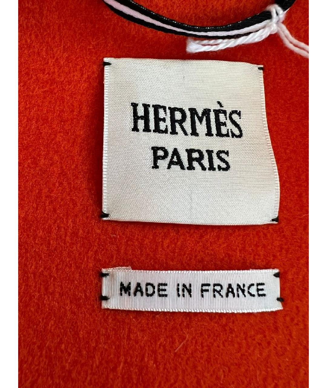 HERMES Оранжевый шерстяной жакет/пиджак, фото 3