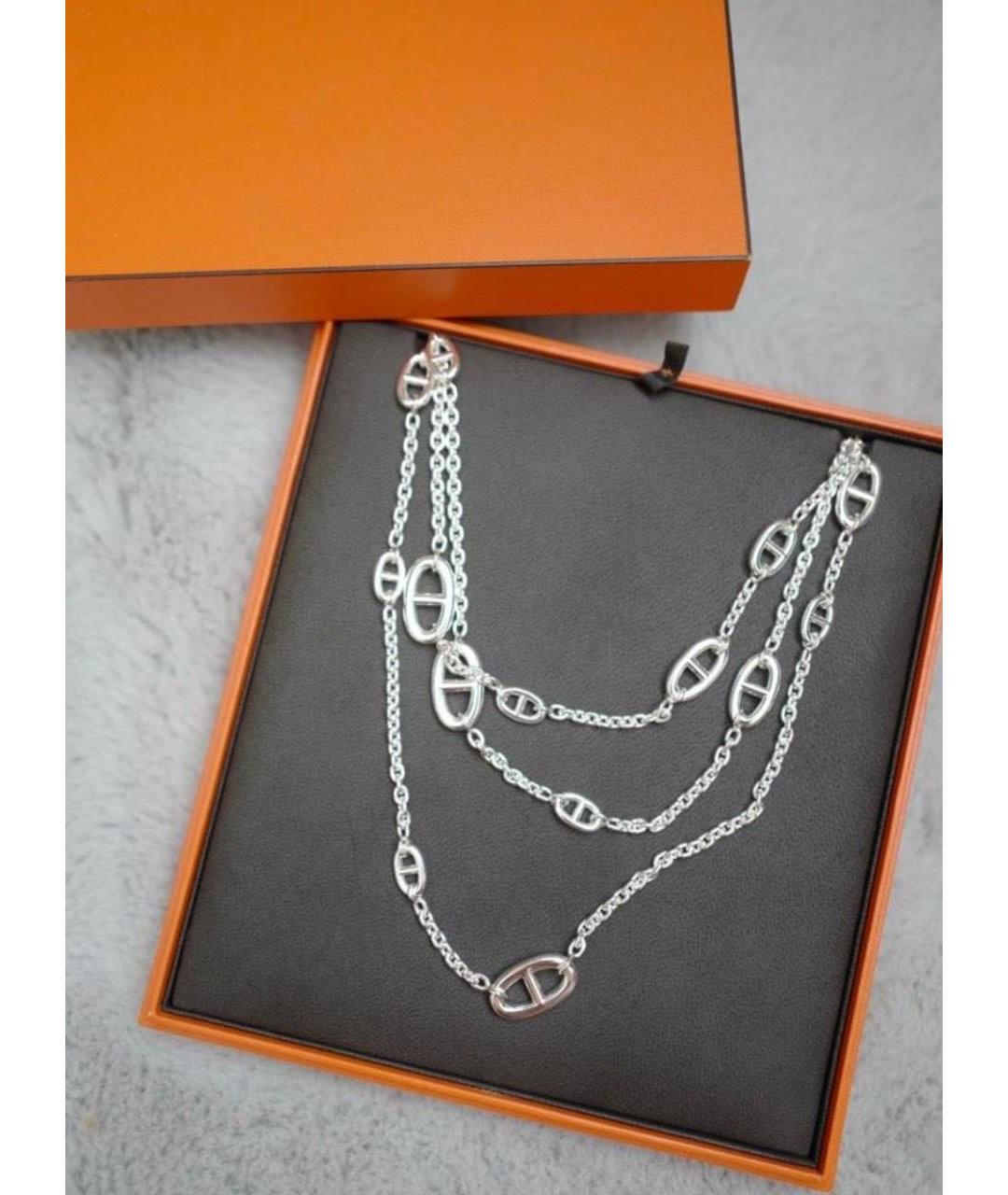 HERMES Серебряная серебряная цепочка, фото 4