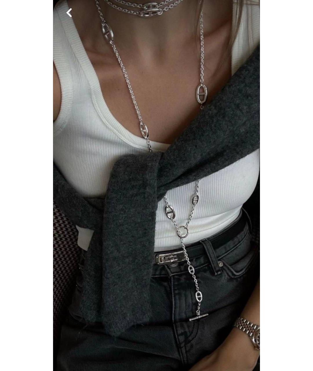 HERMES Серебряная серебряная цепочка, фото 3