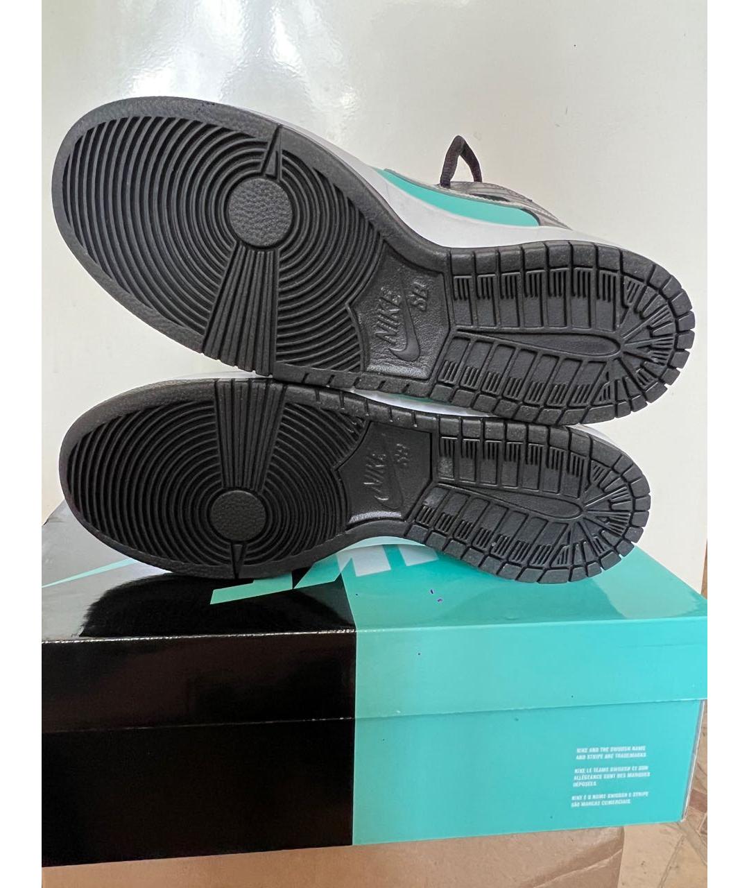 NIKE Кожаные высокие кроссовки / кеды, фото 9