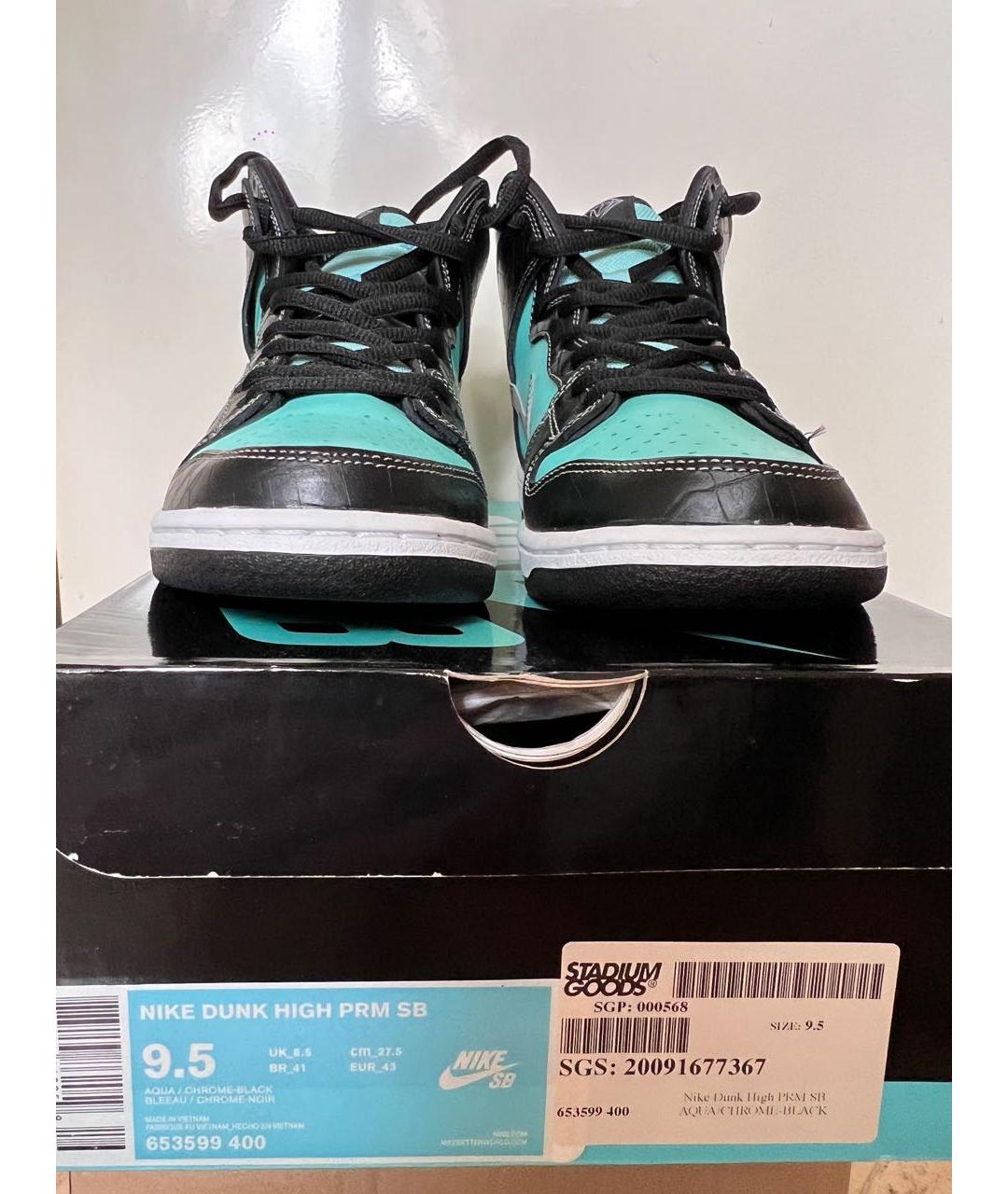 NIKE Кожаные высокие кроссовки / кеды, фото 3