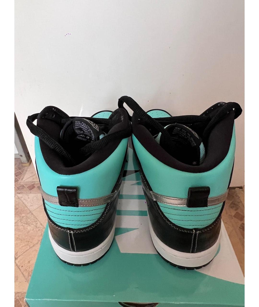 NIKE Кожаные высокие кроссовки / кеды, фото 5